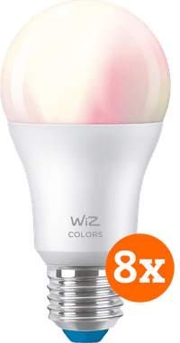 WiZ Ampoule Connectée Lot de 8 - Éclairage Coloré et Blanc - E27
