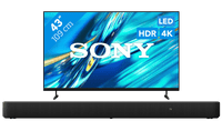 Sony Bravia 3 II Led 43" (2026) + Sony HT-S2000 Zwart