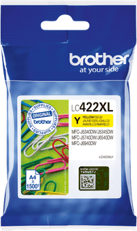 Brother LC-422XL Cartridge Geel
