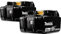 Makita BL1850B LXT 18 V 5,0 Ah Batterie Lot de 2