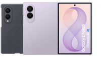 Samsung Galaxy Z Fold 8 256GB Lila 5G + Siliconen Back Cover met Magneet Zwart