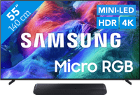 Samsung Micro RGB 55" R85H (2026) + Samsung HW-S60D Zwart (2024)