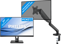 Philips 242B1G/00 + BlueBuilt Monitorarm Mechanische Veer voor 1 Monitor