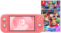 Nintendo Switch Lite Coral + Mario Kart 8 Deluxe Switch