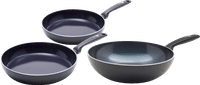 GreenPan Torino Keramische koekenpannenset 24 + 28 cm + Wokpan 28 cm