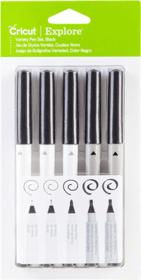 Cricut Explore / Maker Multi-Size Pen Set 5-pack - Black