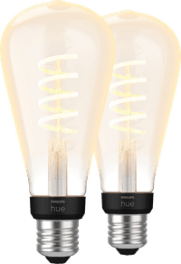 Philips Hue Filament White Ambiance Edison XL Lot de 2