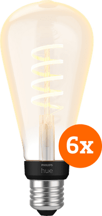 Philips Hue Filament White Ambiance Edison XL Lot de 6