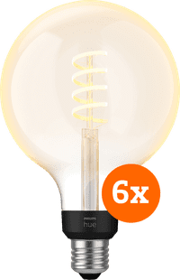 Philips Hue Filament White Ambiance Globe XL 6-pack
