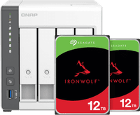 QNAP TS-433-4G + Seagate IronWolf 12 To Lot de 2