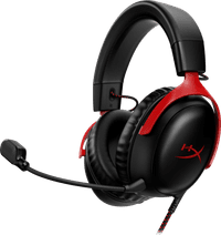 HyperX Cloud III Wired Gaming Headset - Black/Red (PC, PS5, Xbox Series X/S)