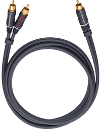 Oehlbach BOOOM! RCA vers 2 x RCA 2 mètres Anthracite