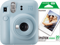 Fujifilm Instax Mini 12 Pastel Blue + Papier Photo (20 pièces)