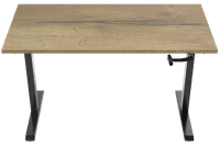 Euroseats Handslinger Zit Sta Bureau 140 x 80 Zwart/Eiken