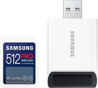 Samsung SDXC PRO Ultimate 512GB 130MB/s + USB lezer