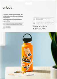 Cricut Set d'Autocollants Résistants à l'Eau Blanc Holographique A4 (5 feuilles)