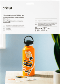 Cricut Water-resistant Sticker Set Holographic Transparent A4 (5 sheets)