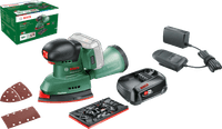 Bosch Universal Sander 18V-10 + POWER FOR ALL 18 V Batterie 2,5 Ah Set