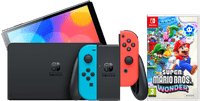Nintendo Switch OLED Blauw/Rood + Super Mario Bros. Wonder