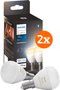 Philips Hue Luster Ampoule Sphérique White Ambiance E14 Lot de 4