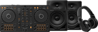 Pioneer DJ DDJ-FLX4 + Pioneer DJ HDJ-X7 Black + Pioneer DJ DM-50D Black