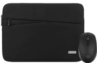 BlueBuilt Premium Laptophoes voor Apple MacBook Air 13 inch Zwart + BlueBuilt Tradendum Draadloze Bluetooth Muis