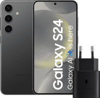 Samsung Galaxy S24 128 Go Noir 5G + Samsung Chargeur Rapide 25 Watts