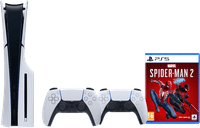 PlayStation 5 Slim Disc Edition + Marvel's Spider-Man 2 + Manette Supplémentaire Blanc