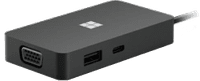Microsoft Surface USB-C Travel Hub Wired USB 3.2 Gen 2 Black
