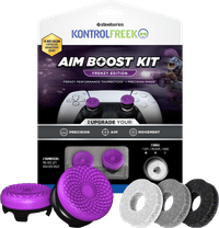 KontrolFreek Frenzy AimBoost Appui-pouces + Anneaux de Précision Mauve/Noir PS5/PS4