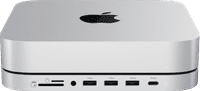 Satechi Aluminum Mac Mini/Mac Studio Stand Hub Silver with SSD Slot