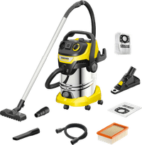 Kärcher WD 6 P S V-30/6/22/T *EU III avec Récupérateur de Poussières de Perçage + Sacs d'Aspirateur (4x)