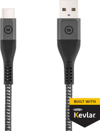 BlueBuilt Usb A naar Usb C Kabel 1,5m Kevlar® Zwart