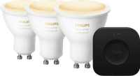 Philips Hue White Ambiance GU10 3-Pack + Bridge Pro Startpakket