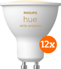 Philips Hue White Ambiance GU10 12-pack