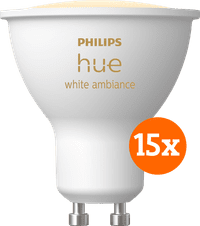Philips Hue White Ambiance GU10 15-pack