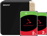QNAP TS-464-8G + Seagate IronWolf 2 To Lot de 2