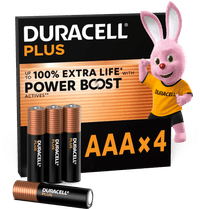 Duracell Plus AAA batterijen 4 stuks