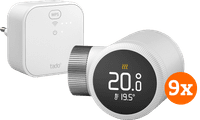 Tado Tête Thermostatique Connectée X - Kit de Démarrage Lot de 9