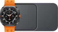 Samsung Galaxy Watch Ultra 4G Grijs/Oranje 47mm + Duo Draadloze Oplader