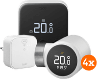 Tado Thermostat Connecté X Kit de Démarrage + 4 Têtes Thermostatiques