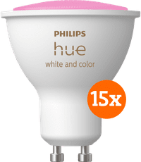 Philips Hue White and Color GU10 Lot de 15