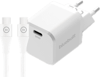 BlueBuilt Power Delivery Charger 30W + USB-C Cable 1.5m Nylon White