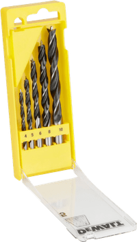 DeWalt 5-piece Twist Wood Drill Bit Cassette