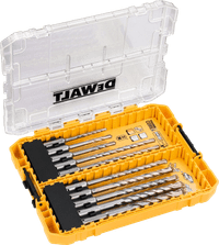 DeWalt 10 Pièces Extreme 2 SDS-Plus Set de Forets Tough Case