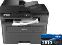 Brother MFC-L2800DW + 1 Extra Black Toner Cartridge