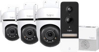 TP-Link Tapo C520WS 3-pack + Smart Battery Video Doorbell D230S1