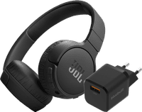 JBL Tune 670NC Black + BlueBuilt Quick Charge Charger with USB-A Port 18W Black