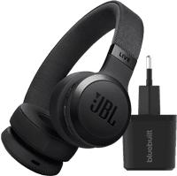 JBL Live 670NC Black + BlueBuilt Quick Charge Charger with USB-A Port