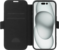 BlueBuilt Apple iPhone 16 Book Case Leather Black